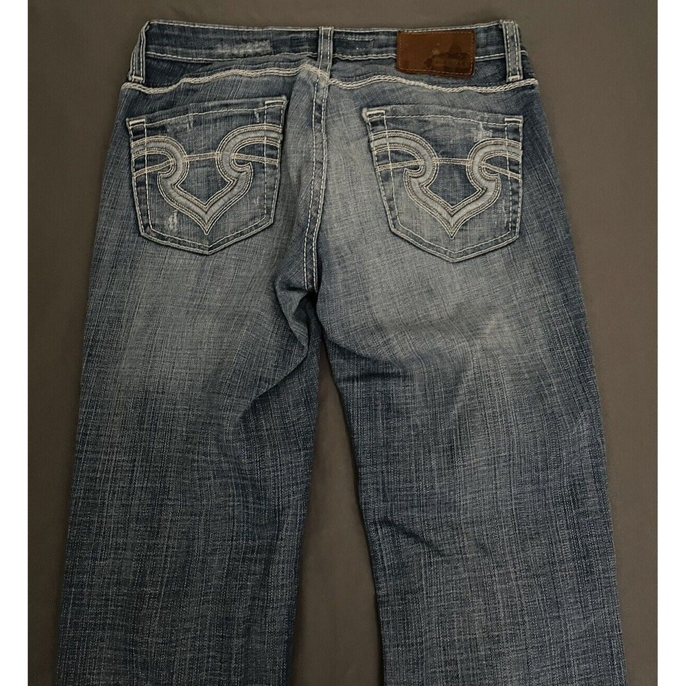 BigStar Womens SZ 26 L Med Wash Denim Casey K Skinny Low Rise Straight Leg Jeans - Picture 10 of 16